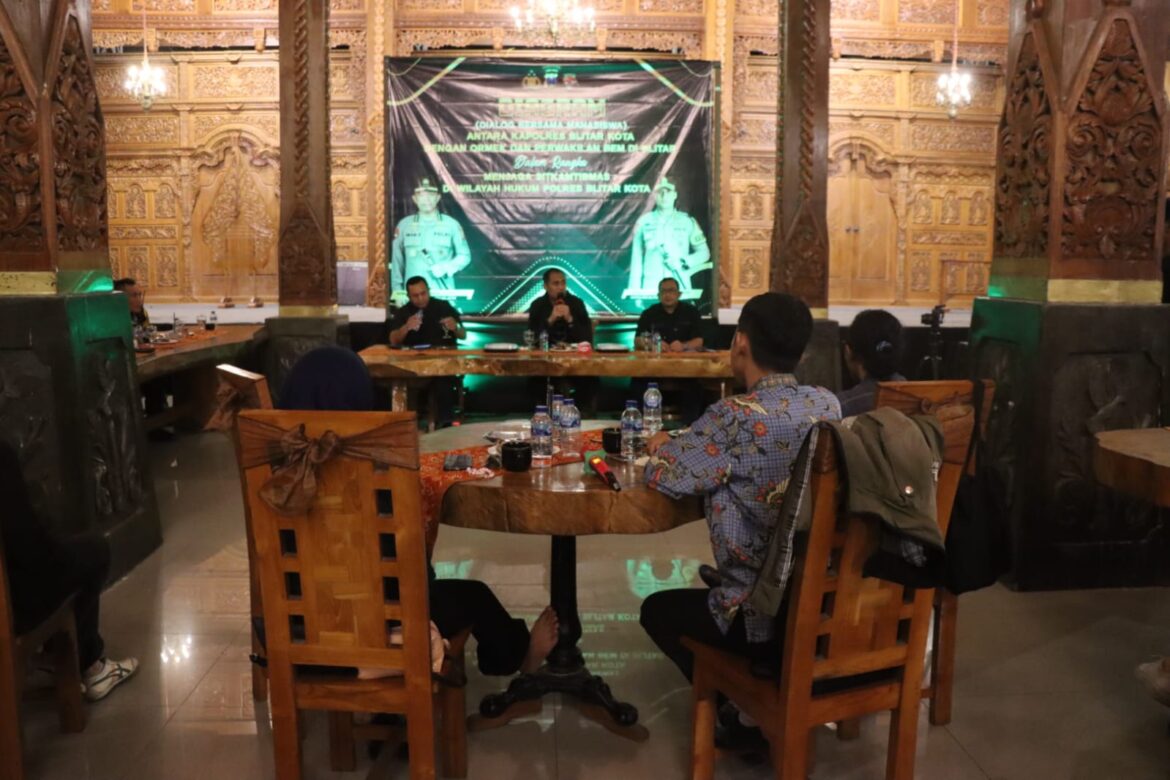 Gelar Diagram, Polres Blitar Kota Bangun Komunikasi, Koordinasi dan Kolaborasi Bersama Mahasiswa
