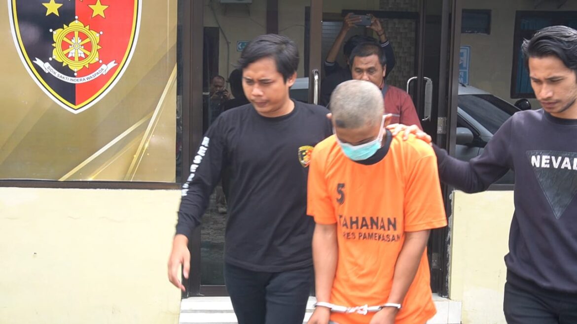 Polres Pamekasan Amankan Tersangka Pencuri Kotak Amal  Masjid