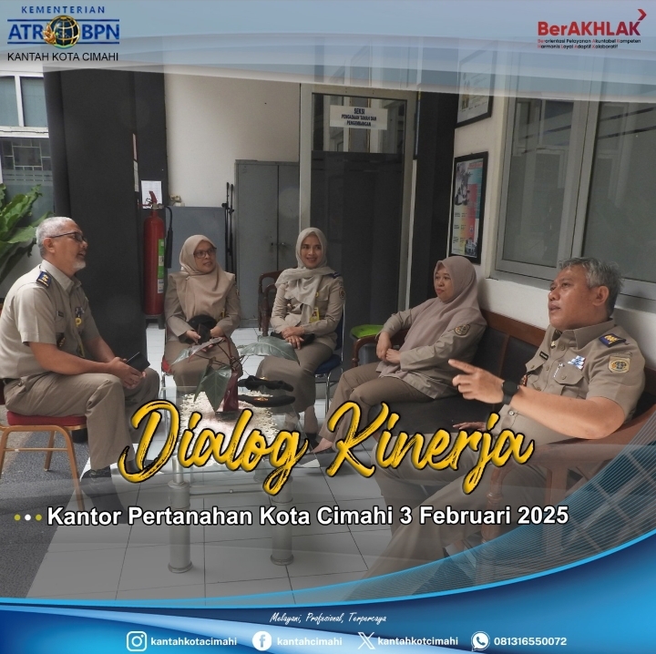 Dukung Capaian Kerja, Kepala Kantor Atr/Bpn Kota Cimahi Lakukan Dialoge Antar Pegawai   