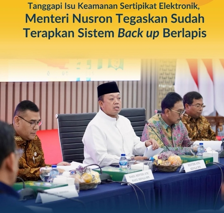 Nusron Wahid Tanggapi Isu Surat Elektronik, Ada Pihak Yang Mencoba Menyesatkan