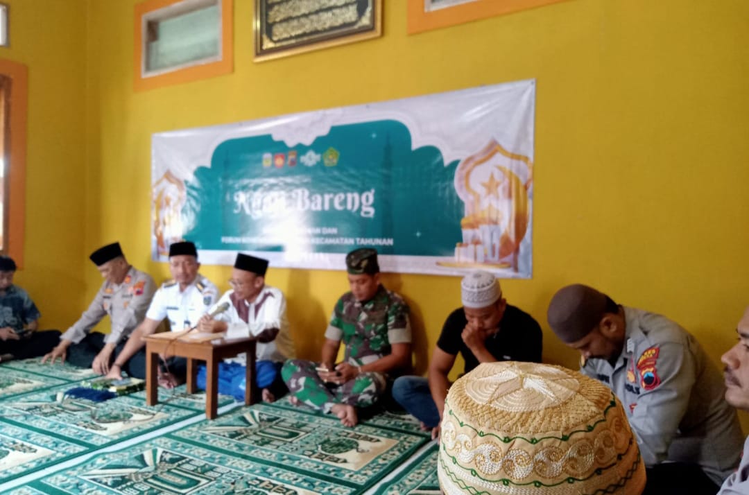 Danramil 11 / Tahunan,Kodim 0719 / Jepara Hadiri Kegiatan Ngaji Bareng Bersama MWC NU dan Forum Komunikasi Pimpinan Kecamatan Tahunan
