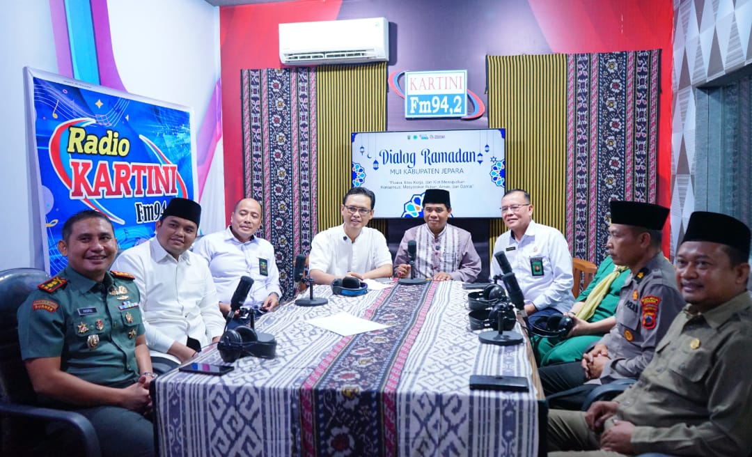 Komandan Kodim 0719 / Jepara Hadiri Dialog Interaktif MUI Bulan Ramadhan di Radio Kartini FM