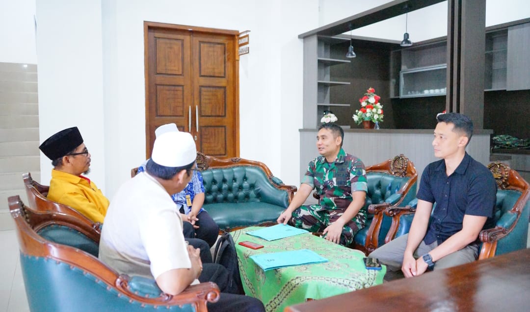 Dandim 0719 / Jepara Terima Audiensi Pengurus Daerah Jama’ah Al-Khidmah Kabupaten Jepara untuk Koordinasi Kegiatan Doa Bersama di Alun-Alun Jepara