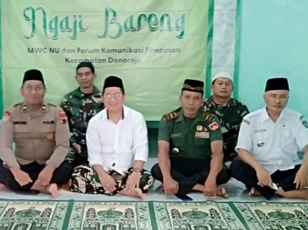 Danramil 12 / Donorojo Kodim 0719 / Jepara Gelar Ngaji Bareng Bersama Forkopimcam dalam Rangka Mengisi Kegiatan Bulan Suci Ramadhan