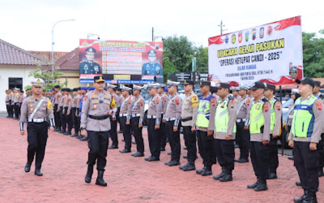 Polres Jepara Gelar Apel Gelar Pasukan Ops Ketupat Candi 2025, Siap Amankan Mudik Lebaran