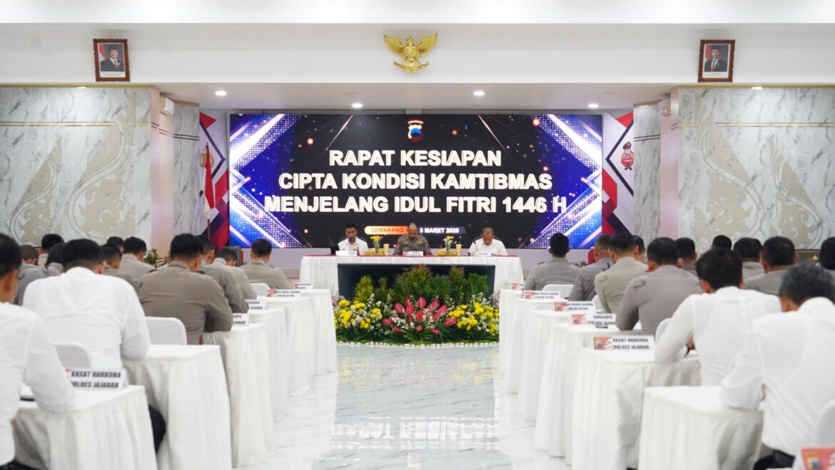 Polda Jateng Siapkan 4 Strategi Cipta Kondisi Amankan Bulan Ramandhan dan Idul Fitri 1446 H