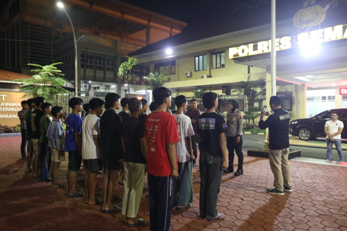 Hendak Perang Sarung di 2 Lokasi Berbeda, Polres Semarang Amankan Belasan Remaja