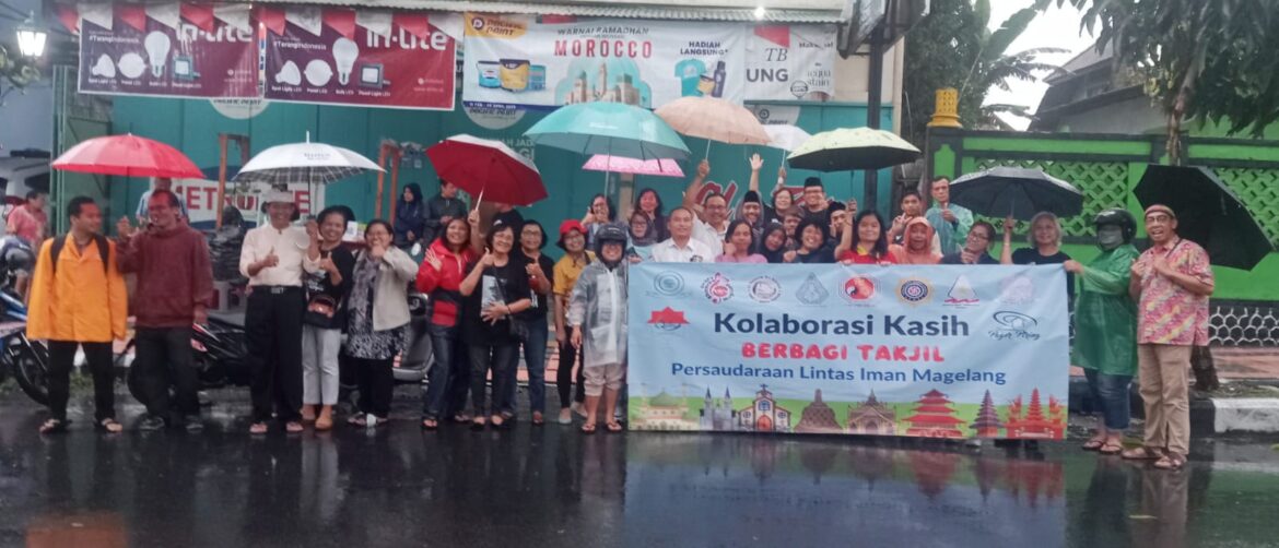 Perkuat Jejaring, Persaudaraan Lintas Iman Magelang Berbagi Takjil