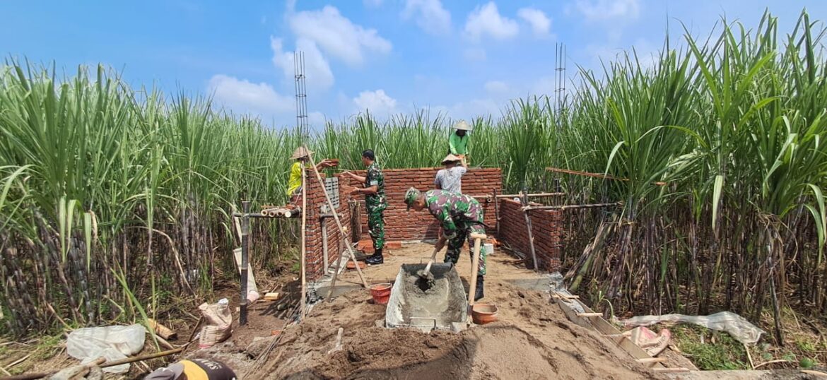 Wujudkan Air Bersih untuk Warga, TMMD Ke-123 Tulungagung Bangun Rumah Pompa