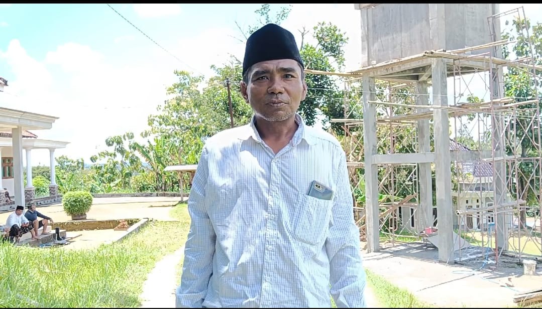 Haji siham berterimakasih atas pembangunan Tandon air oleh satgas TMMD 123