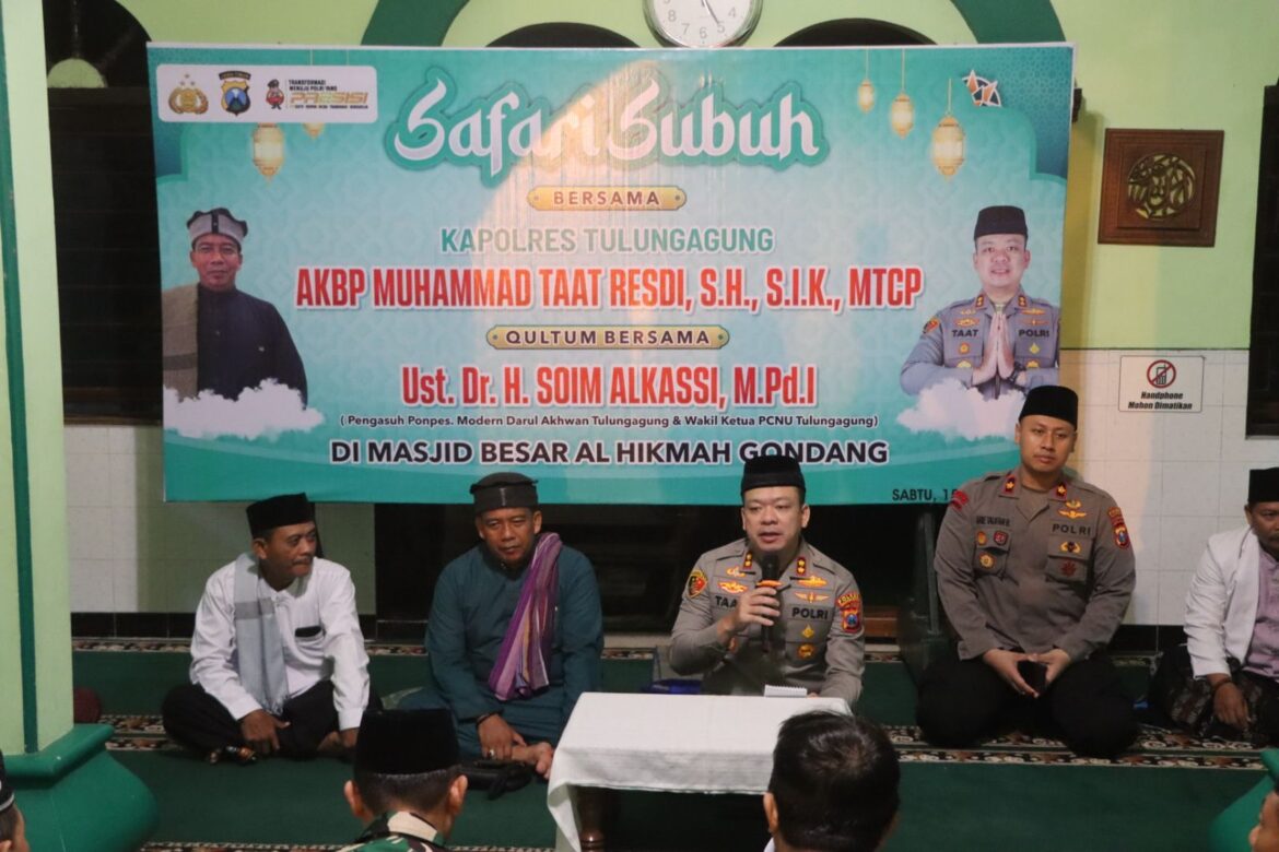 Kapolres Tulungagung Sahur Bersama dan Safari Subuh di Gondang