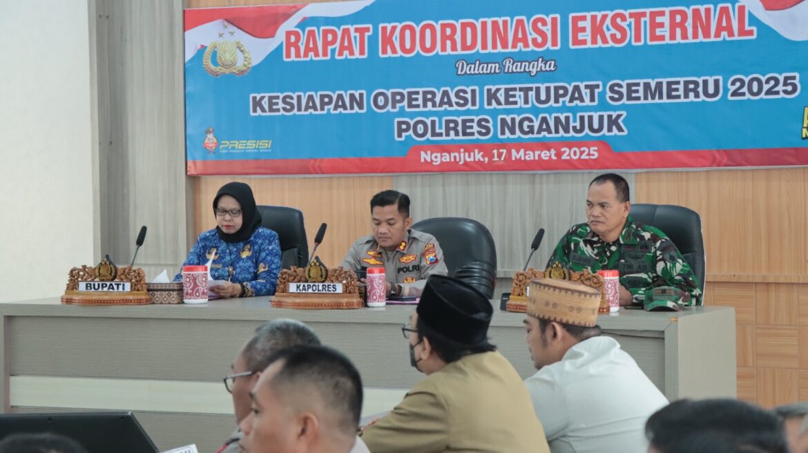 Polres Nganjuk Gelar Rakor Lintas Sektoral Jelang Operasi Ketupat Semeru 2025