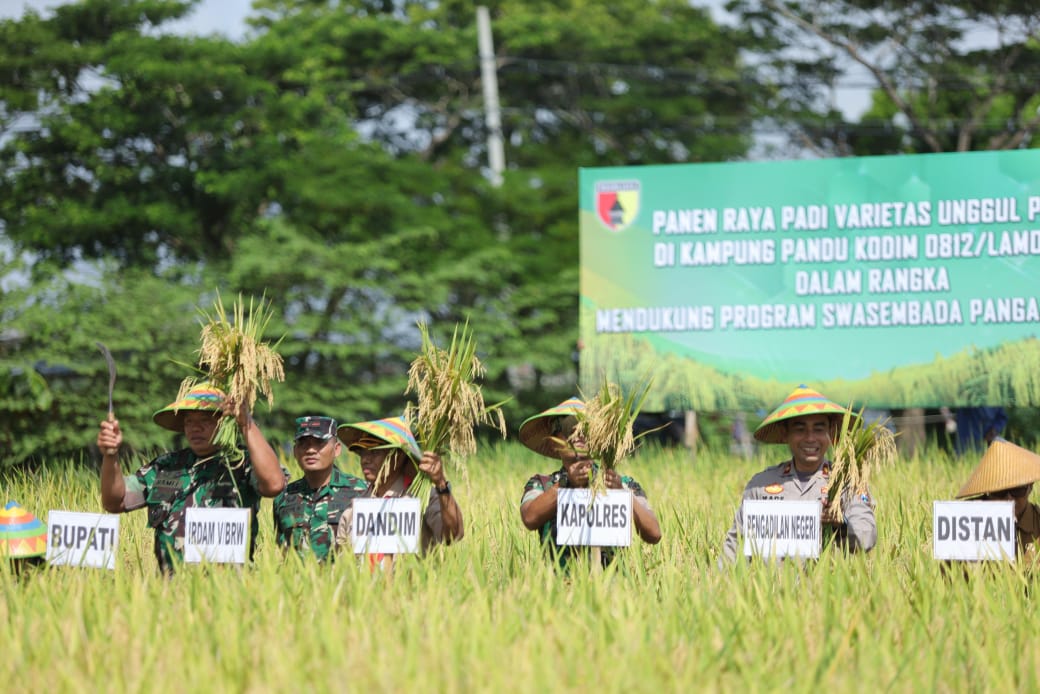 Brigjen TNI Ramli Ngaku Puas dengan Hasil Ketahanan Pangan di Wilayah Kodim Lamongan
