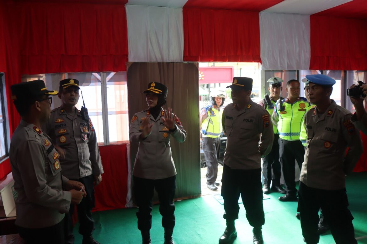 Kapolres Magelang Kota Cek Pospam dan Posyan Mudik Hari Raya Idul Fitri 1446 H