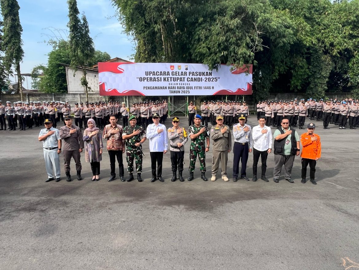 Polresta Magelang Antipasi Mudik, Laksanakan Apel Gelar Pasukan Operasi Ketupat Candi 2025 