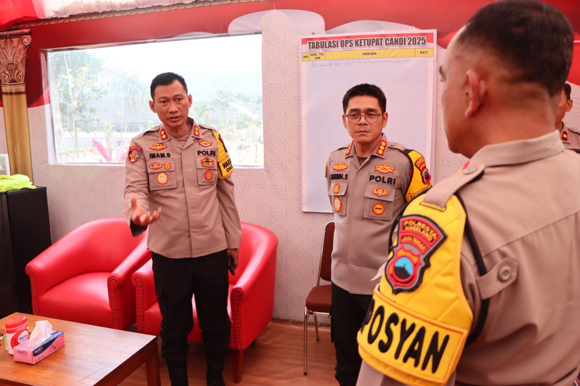 Kapolresta Magelang Cek Pos Pam dan Pos Yan Mudik Idul Fitri 1446 H