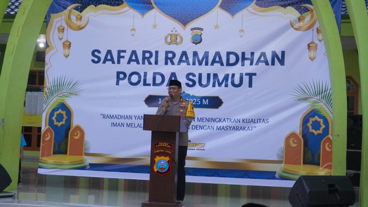 Tim Safari Ramadan Polda Sumut Tiba Di Wilayah Hukum Polres Langkat