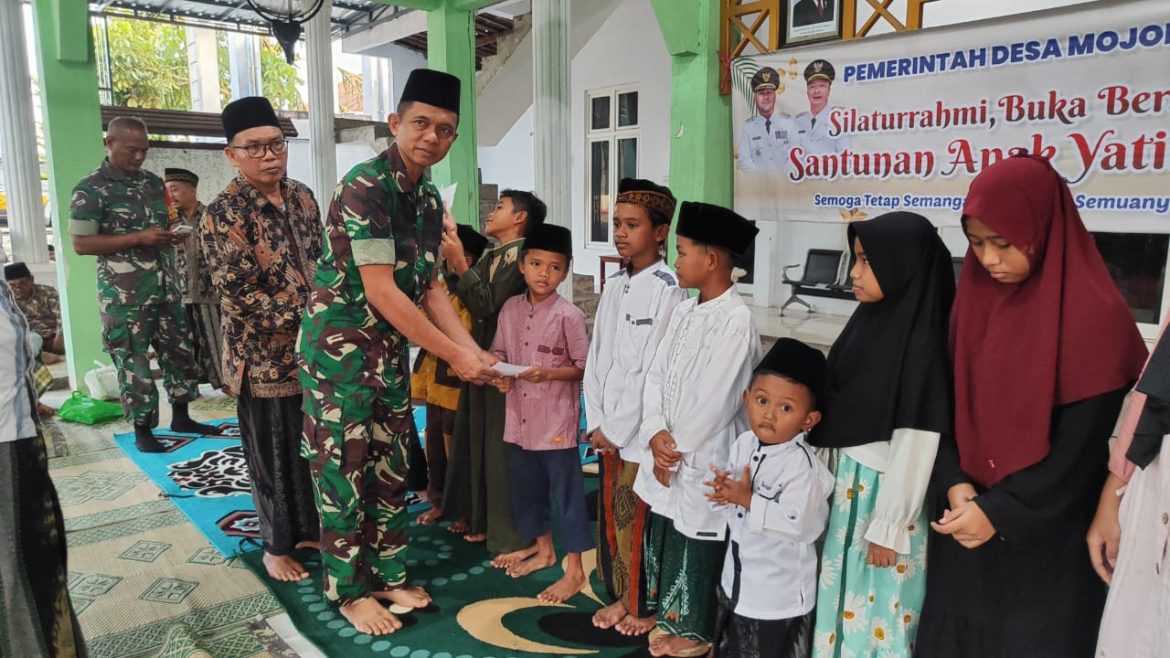 BABINSA DUKUN HADIRI BUKA PUASA BERSAMA DAN SANTUNI ANAK YATIM DI DESA MOJOPETUNG