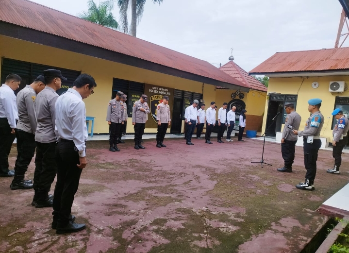 Polsek Indralaya Tekankan Pelayanan kepada Masyarakat, Utamakan Senyum, Sapa, dan Salam