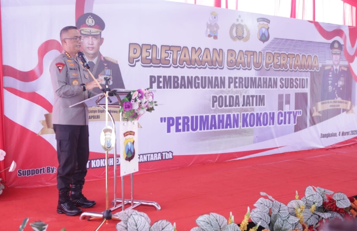 Kapolda Jatim Laksanakan Groundbreaking Perumahan Bersubsidi untuk Anggota Polri