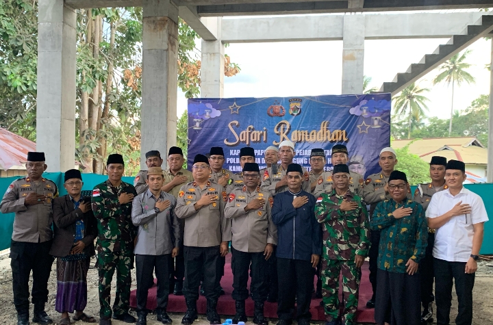 Satgas Pamtas Yonif 131/BRS Hadiri Safari Ramadhan 1446 H Kalpoda Papua di Masjid Agung Distrik Arso