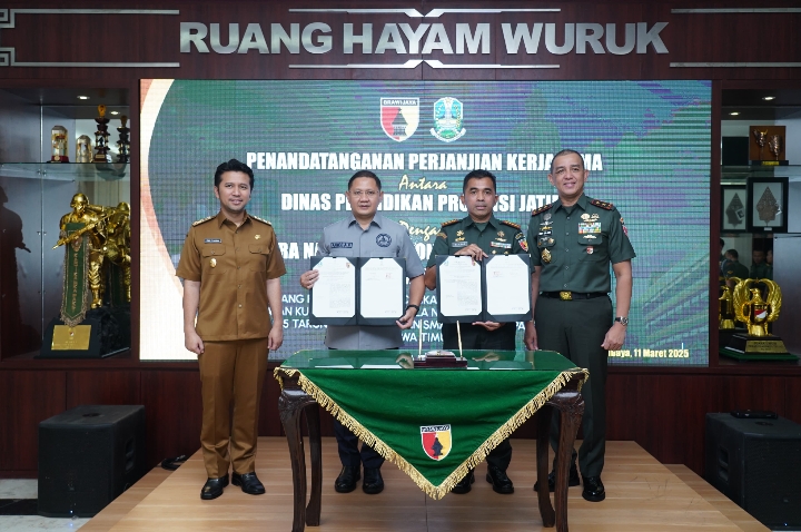 Kodam Brawijaya dan Pemprov Jatim Jalin Kerjasama di Bidang Pendidikan