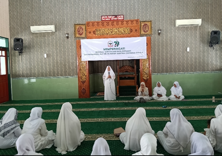 Ketua Persit KCK Cab XLVIII Kodim 0829/Bangkalan Gelar Peringatan Nuzulul Qur’an
