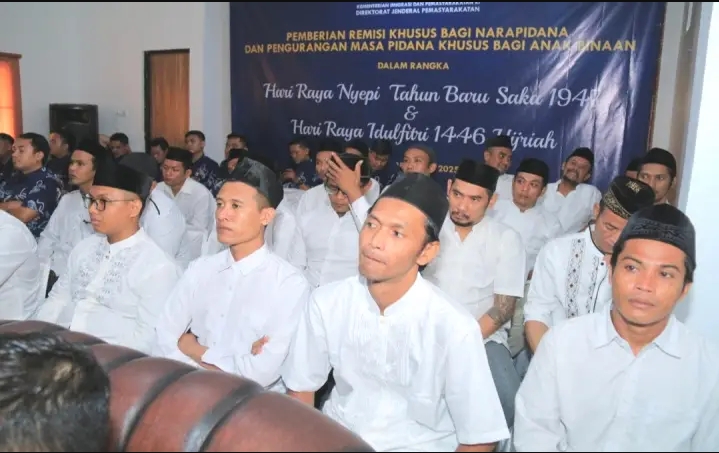 245 Narapidana di Lapas Kelas IIA Sidoarjo Terima Remisi Idul Fitri 1446 H