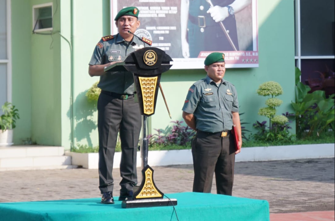 Apel Kembali Cuti Lebaran 1446 H, Dandim 0719 / Jepara Letkol Arm Khoirul Cahyadi S.E. Ingatkan Tugas Berat yang Menanti, Tetap Fokus, Bersemangat, dan Jaga Kesehatan