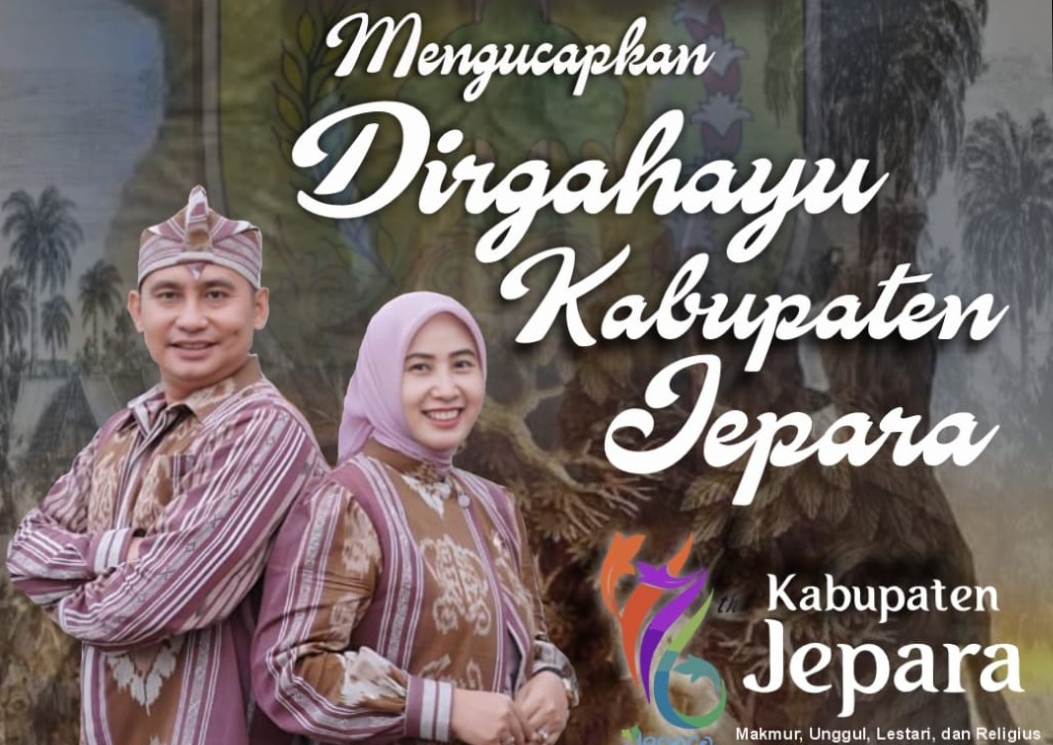 Komandan Kodim 0719 / Jepara Letkol Arm Khoirul Cahyadi S.E. Bersama Keluarga Besar Kodim 0719 / Jepara Ucapkan Dirgahayu Kabupaten Jepara ke-476