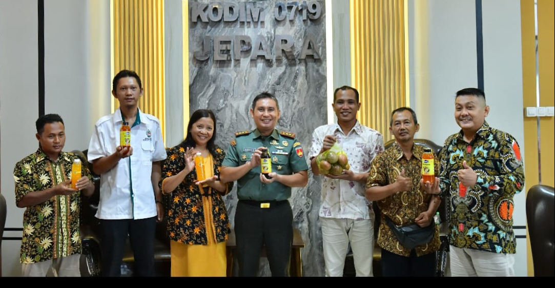 Dandim 0719 / Jepara Audiensi dengan Perusahaan Markisa Lokal “YAREEN”, Dukung Pengembangan Produk Lokal Jepara