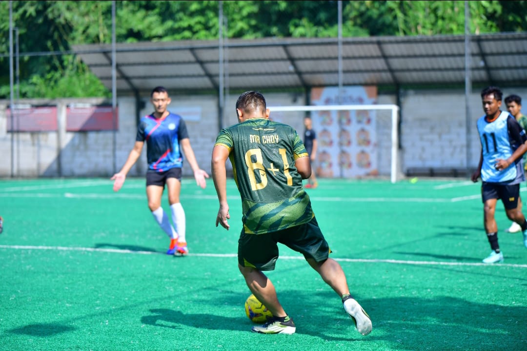 Bukan Perang, Tapi Tendangan! Kodim 0719 / Jepara Tantang PLN di Laga Mini Soccer