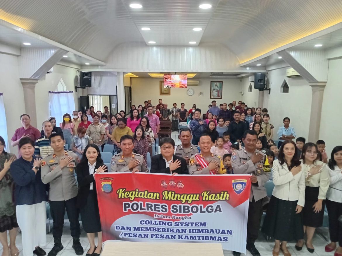 Terima Kasih Kepada Polres Sibolga Yang Aktif Laksanakan Minggu Kasih Setiap Minggu