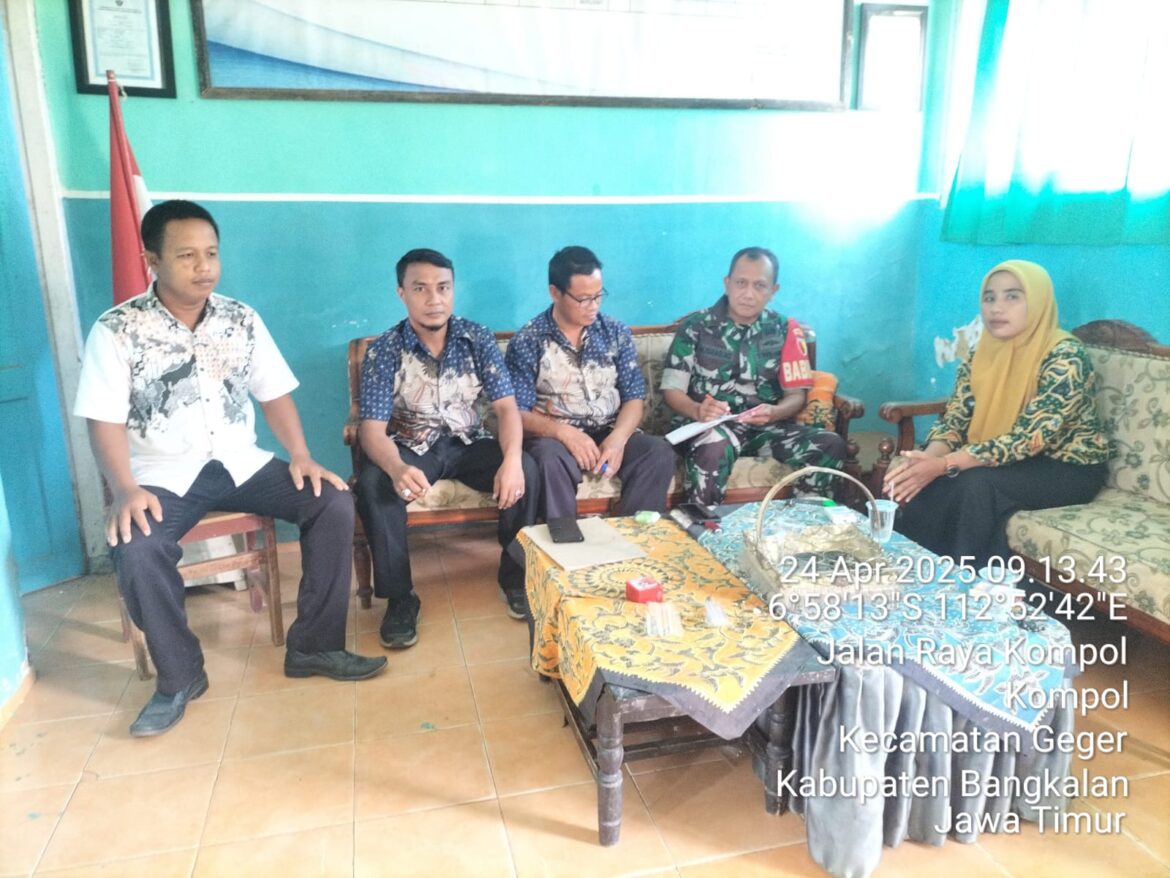 Babinsa Geger Lakukan Pendataan Siswa Calon Penerima MBG