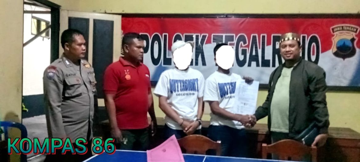 Akhir Dari Pelemparan Botol, Akhirnya Saling Berdamai di Polsek Tegalrejo