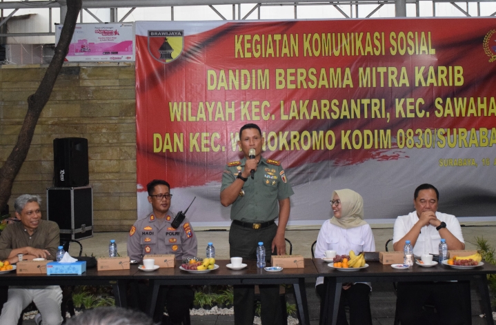 Dandim 0830 Surabaya Perkuat Sinergi dengan Mitra Karib.