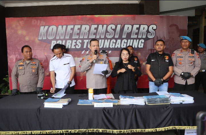 Penyidikan Kasus Korupsi Kades Kradinan oleh Satreskrim Dinyatakan Lengkap (P21) dan Dilimpahkan ke Kejari Tulungagung