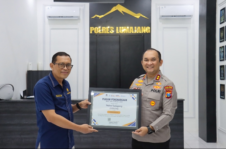 Polres Lumajang Raih Penghargaan Pengelolaan Anggaran Terbaik dari KPPN Jember