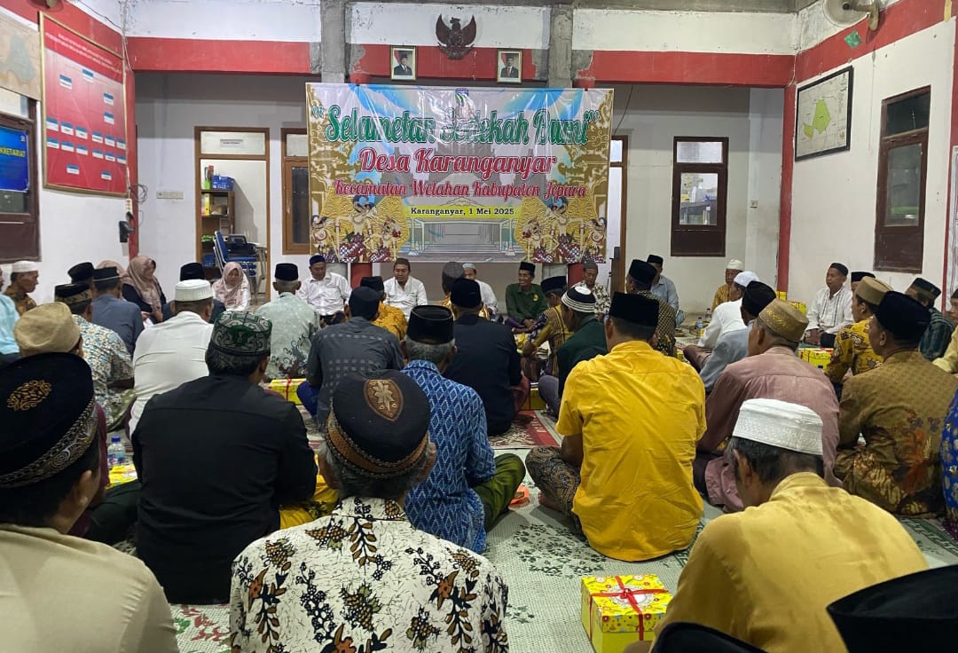 Sertu Sutikno Hadiri Selamatan Sedekah Bumi di Desa Karanganyar, Welahan