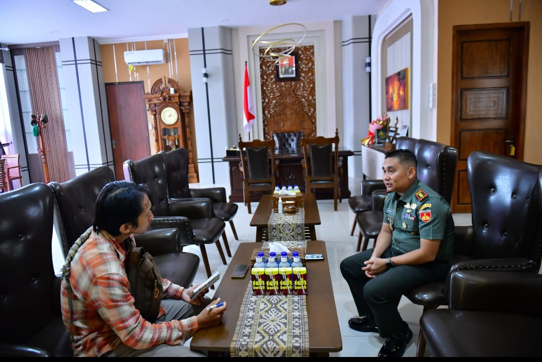 Dandim 0719 / Jepara Terima Audiensi Wartawan Terkait Program Makan Bergizi Gratis