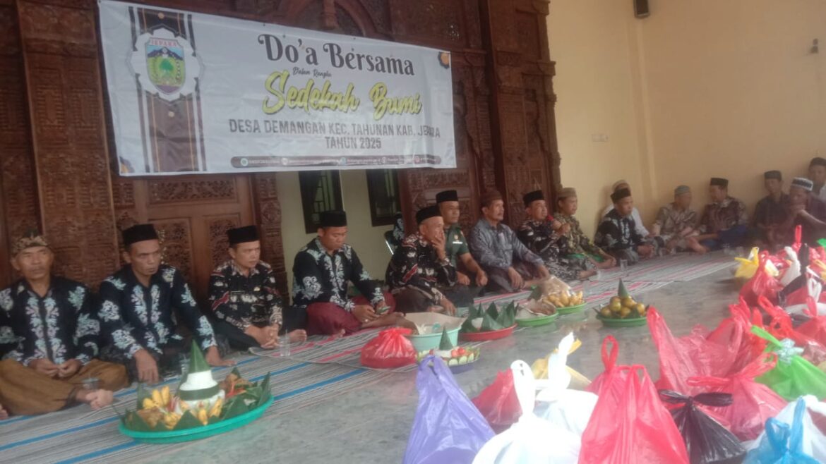 Babinsa Desa Demangan Hadiri Syukuran dan Doa Bersama Jelang Tradisi Sedekah Bumi