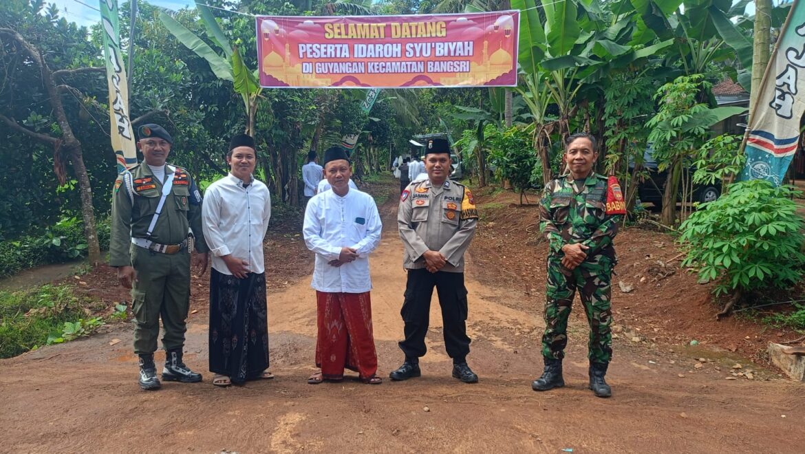 Babinsa Guyangan Amankan Giat Manakib Kubro dan Temu Mursyid di Masjid Darunnajah