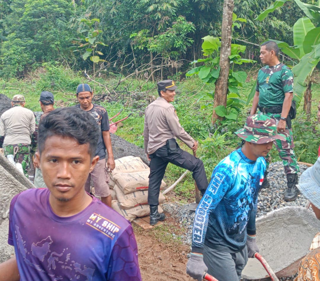Pengawasan Rutin Pastikan Kualitas dan Tepat Waktu, TMMD Reguler ke-124 Kodim 0719 / Jepara Fokus di Desa Kecapi