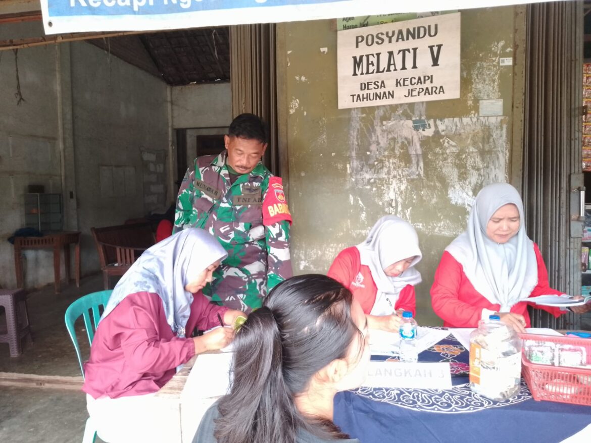 Sertu Muhammad Munawar Turut Sukseskan Program Non Fisik TMMD untuk Cegah Stunting
