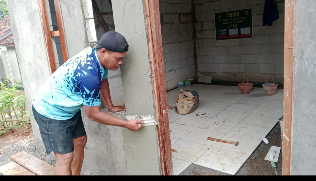 Wujudkan Rumah Impian Warga, TMMD 124 Jepara Hadirkan Hunian Indah di Tengah Desa
