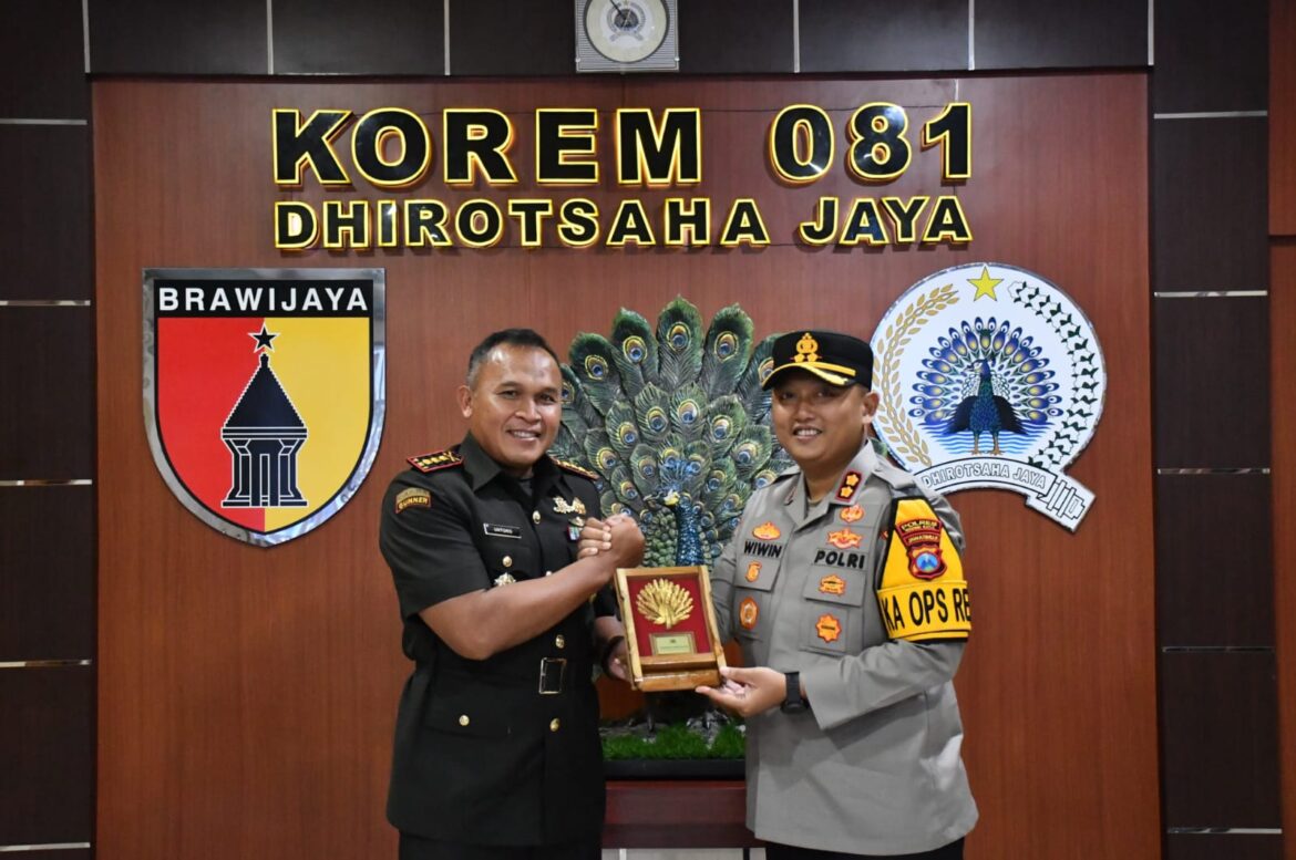 Danrem 081/DSJ Ajak Kapolres Beri Pengabdian Terbaik untuk Kota Madiun