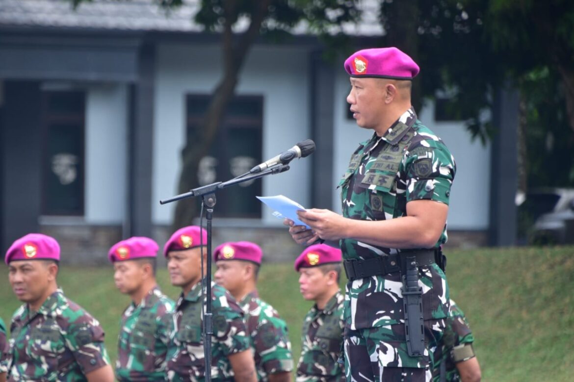 Puluhan Prajurit Muda Baret Ungu Perkuat Pasmar 1