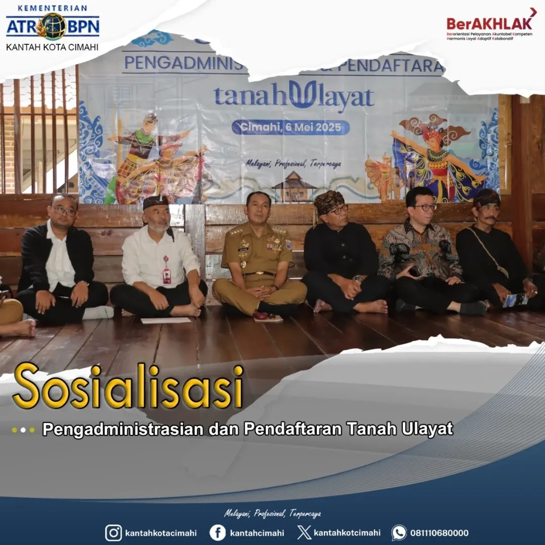Kepala Kantor ATR BPN Cimahi Sosialisasi Adminitrasi Hukum Terintregasi di Cirendeu    
