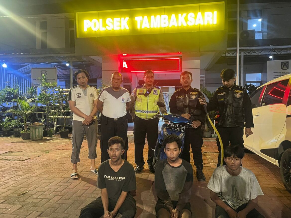 Tim Respatti Jogoboyo Polrestabes Surabaya Amankan Tiga Remaja Salah Asuhan Diduga Komunitas Pogotneverdie