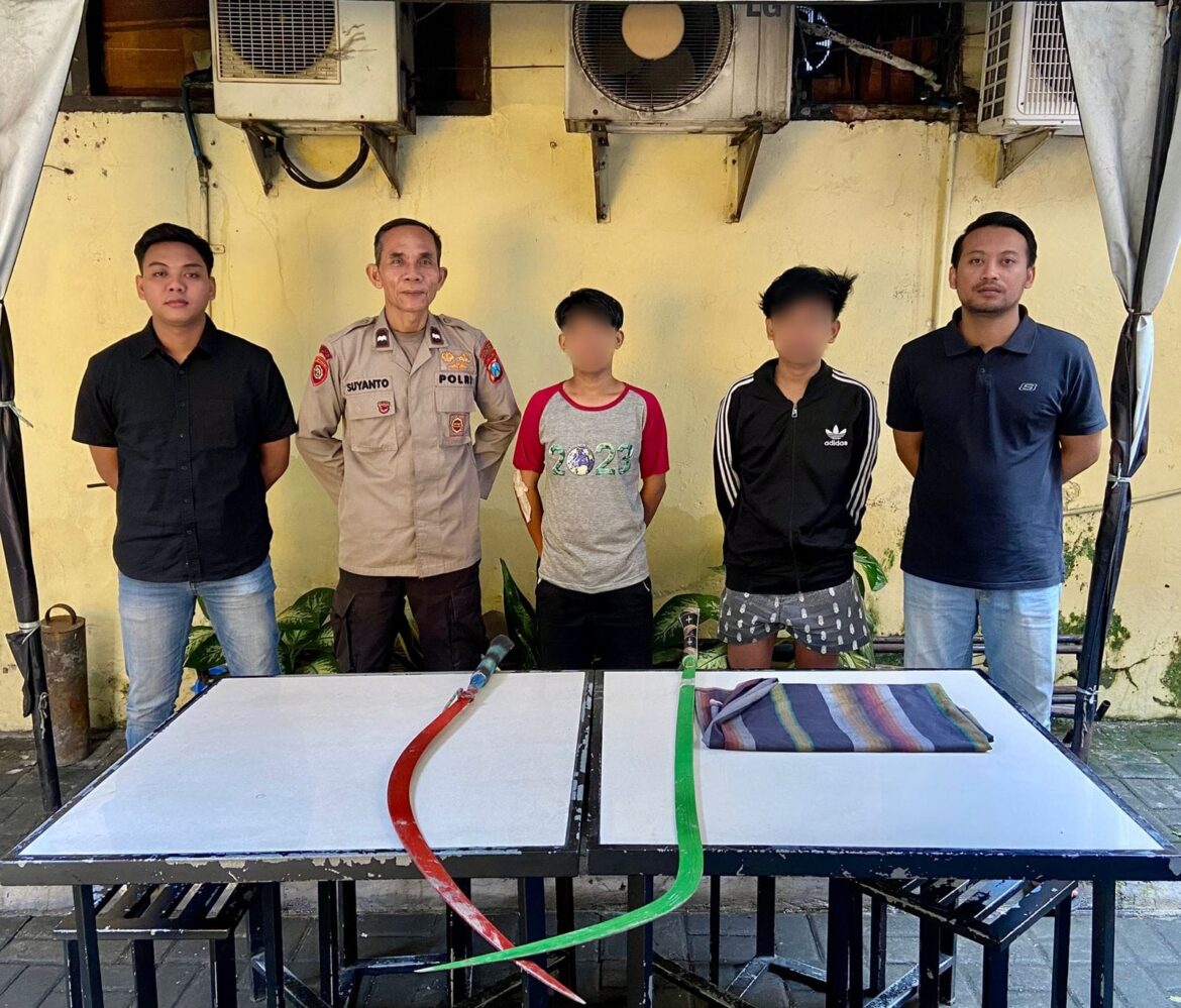 Operasi Pekat II Semeru 2025, Polisi Amankan Dua Remaja Hendak Tawuran di Jalan Bulaksari